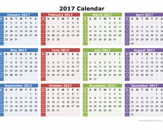 Ημερολόγιο 2017